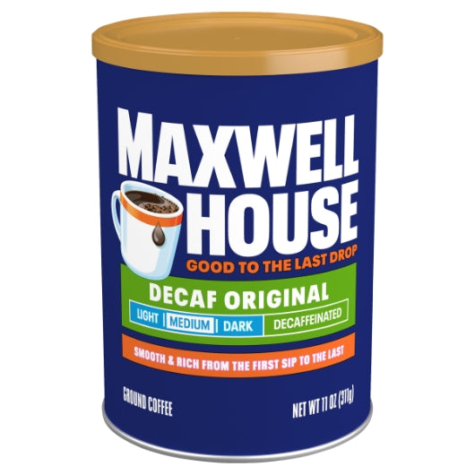 Maxwell House Decaffeinated Original Medium Ground Coffee, 6 x 311 GR Case - Coffee & Tea
