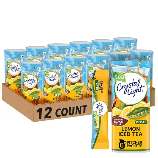 Crystal Light Iced Tea Decaf Beverage Mix, 12 x 1.5 oz Case - DOT product image 5