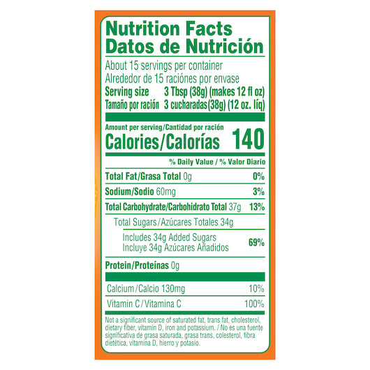 Tang BEVERAGE TANG ORANGE 2020 OUNCE, 12 x 20 oz Case - DOT product image 7
