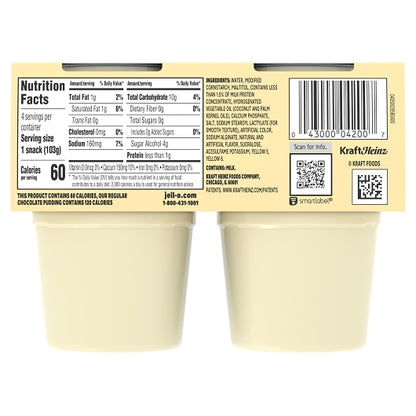 Jell-O Ready To Eat Dessert Vanilla Sugar Free Pudding, 6 x 412 GR Case - DOT product image 5