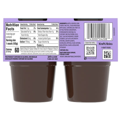 Jell-O Ready To Eat Dessert Chocolate Sugar Free Pudding, 6 x 14.5 oz Case - DOT product image 5