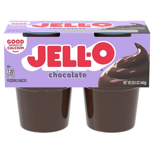 Jell-O Ready To Eat Dessert Original Chocolate Pudding, 6 x 440 GR Case - Bakery & Desserts