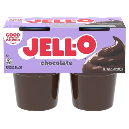 Jell-O Ready To Eat Dessert Original Chocolate Pudding, 6 x 440 GR Case - Bakery & Desserts