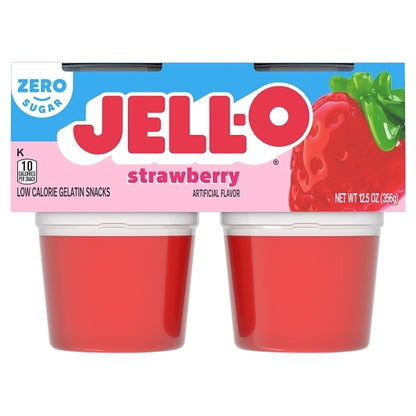 Jello Ready To Sugar Free Ready To Eat Strawberry Dessert, 6 x 12.5 oz Case - DOT product image 2