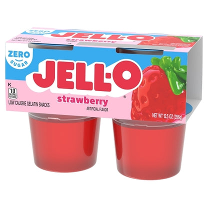 Jello Ready To Sugar Free Ready To Eat Strawberry Dessert, 6 x 12.5 oz Case - DOT product image 4