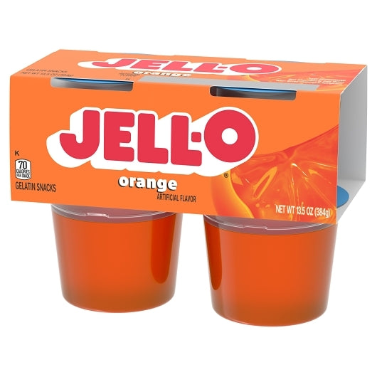 Jell-O Ready To Eat Orange Gelatin, 6 x 13.5 oz Case - DOT product image 4