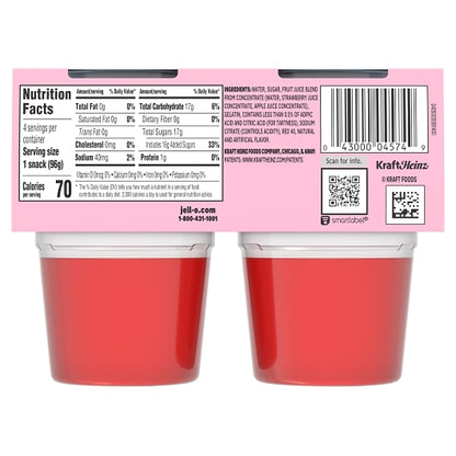Jell O Ready To Eat Strawberry Gelatin, 6 x 384 GR Case - DOT product image 5