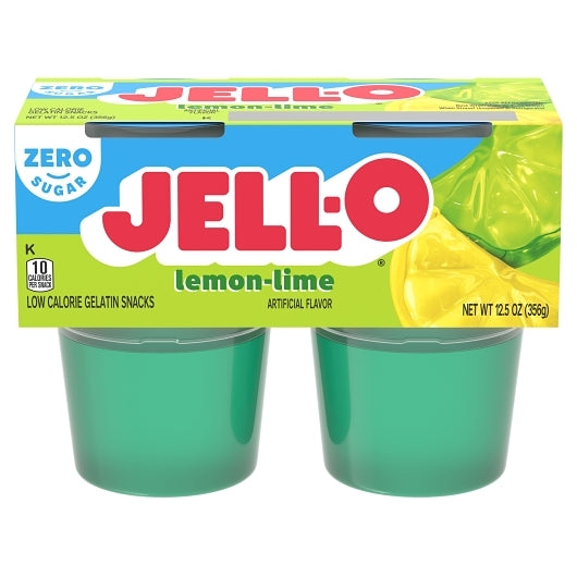 Jell-O Sugar Free Ready To Eat Lemon Lime Dessert, 6 x 356 GR Case - Bakery & Desserts
