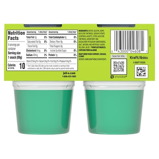 Jell-O Sugar Free Ready To Eat Lemon Lime Dessert, 6 x 356 GR Case - DOT product image 5