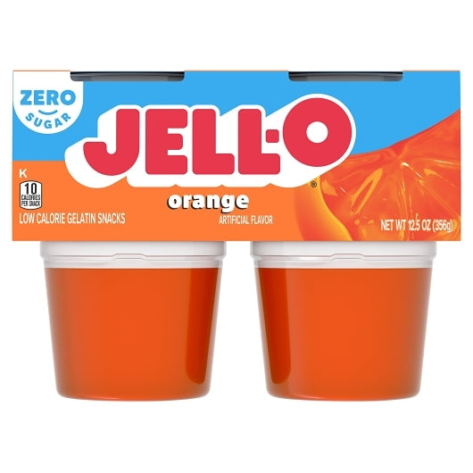 Jell O Ready Sugar Free Ready To Eat Orange Dessert, 6 x 12.5 oz Case - DOT product image 2