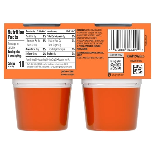 Jell O Ready Sugar Free Ready To Eat Orange Dessert, 6 x 12.5 oz Case - DOT product image 5
