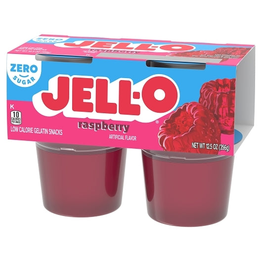 Jell O Sugar Free Ready To Eat Raspberry Dessert, 6 x 12.5 oz Case - DOT product image 4