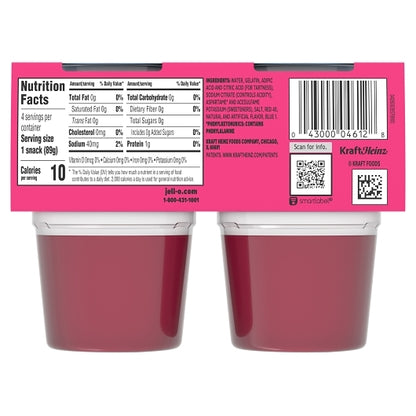 Jell O Sugar Free Ready To Eat Raspberry Dessert, 6 x 12.5 oz Case - DOT product image 5