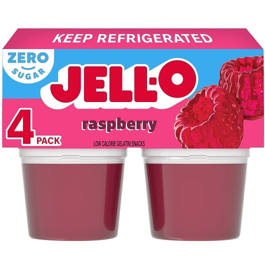 Jell O Sugar Free Ready To Eat Raspberry Dessert, 6 x 12.5 oz Case - DOT product image 3