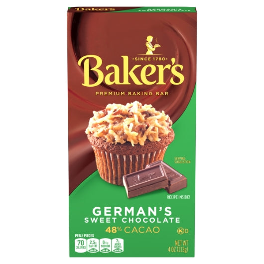 Baker's Baker Chocolate German, 12 x 113 GR Case - Candy & Confections