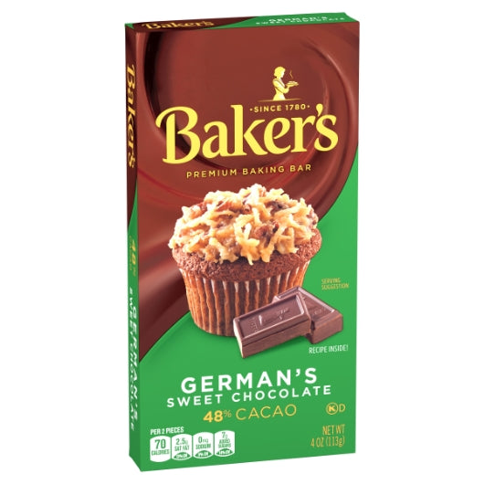 Baker's Baker Chocolate German, 12 x 113 GR Case - Alternate product angle or state
