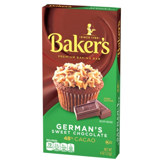 Baker's Baker Chocolate German, 12 x 113 GR Case - Alternate product angle or state