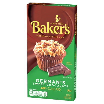 Baker's Baker Chocolate German, 12 x 113 GR Case - Alternate product angle or state