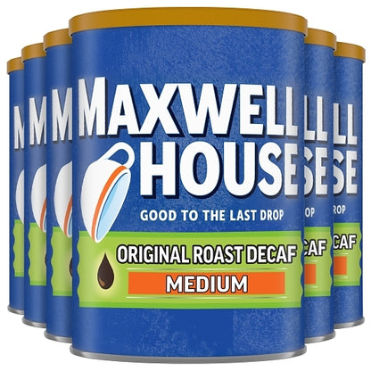 Maxwell House Decaffeinated Original Medium Ground Coffee, 6 x 311 GR Case - DOT product image 3