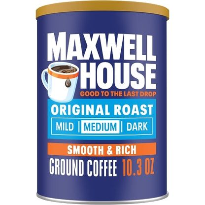 Maxwell House Original Roast Ground Coffee, 6 x 293 GR Case - Coffee & Tea