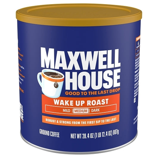 Maxwell House Wake Up Roast Ground Coffee, 6 x 1.775 lb Case - Coffee & Tea