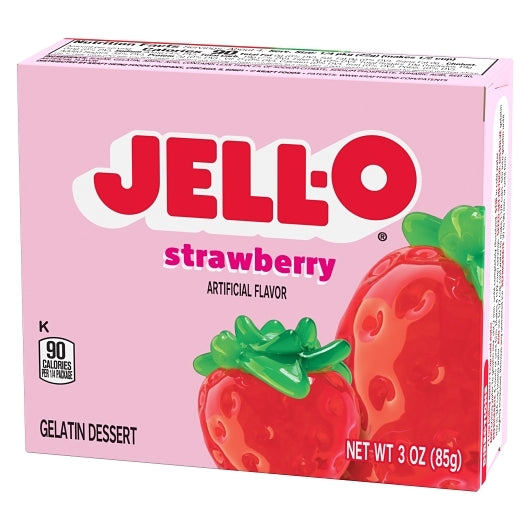JELLO Strawberry Gelatin Strawberry Flavored Gelatin Mix, 24 x 3 oz Case - DOT product image 4