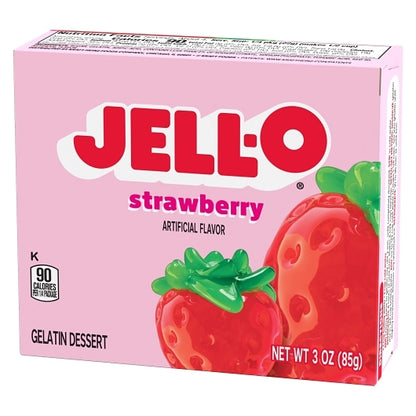 JELLO Strawberry Gelatin Strawberry Flavored Gelatin Mix, 24 x 3 oz Case - DOT product image 4