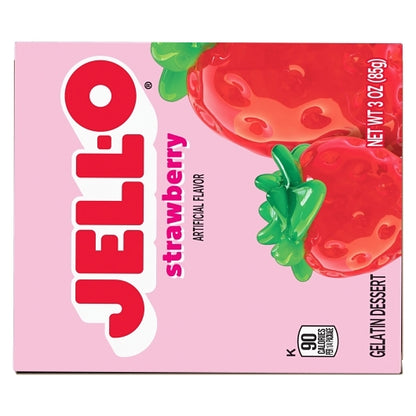 JELLO Strawberry Gelatin Strawberry Flavored Gelatin Mix, 24 x 3 oz Case - DOT product image 5