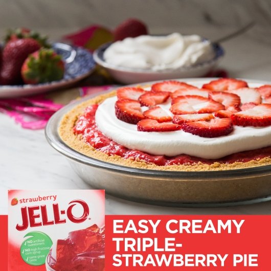 JELLO Strawberry Gelatin Strawberry Flavored Gelatin Mix, 24 x 3 oz Case - DOT product image 3