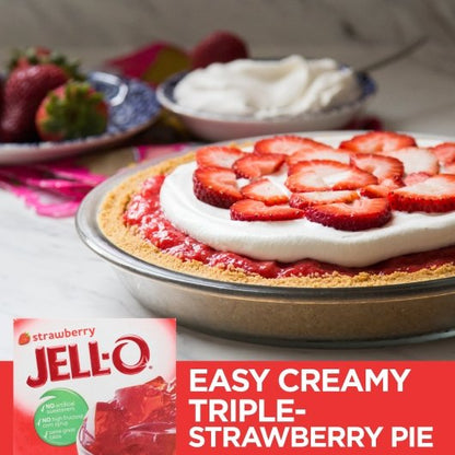 JELLO Strawberry Gelatin Strawberry Flavored Gelatin Mix, 24 x 3 oz Case - DOT product image 3