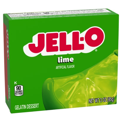 Jell-O Lime Flavored Gelatin Mix, 24 x 85 GR Case - DOT product image 4