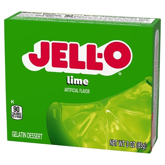 Jell-O Lime Flavored Gelatin Mix, 24 x 85 GR Case - DOT product image 5
