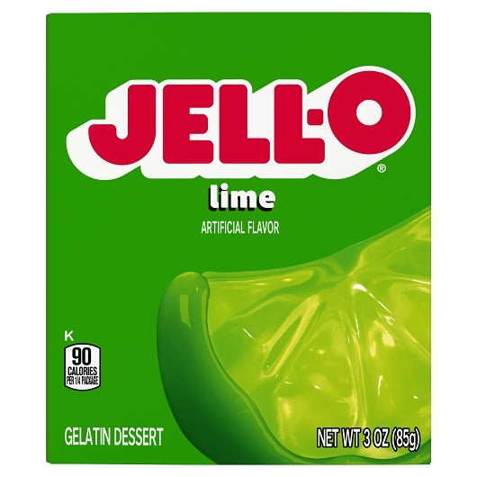 Jell-O Lime Flavored Gelatin Mix, 24 x 85 GR Case - DOT product image 6