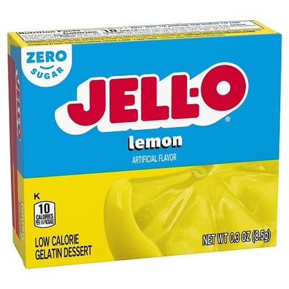 Jello Lemon Sugar Free Lemon Flavored Gelatin Mix, 24 x 8.5 GR Case - DOT product image 4