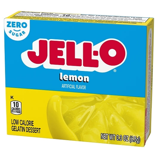 Jello Lemon Sugar Free Lemon Flavored Gelatin Mix, 24 x 8.5 GR Case - DOT product image 6