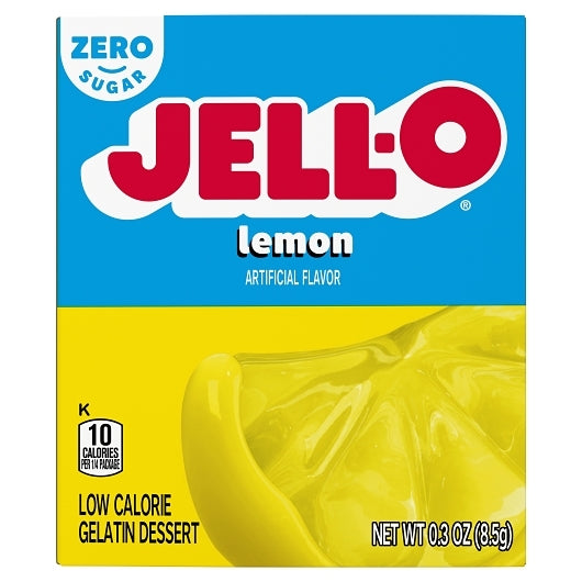 Jello Lemon Sugar Free Lemon Flavored Gelatin Mix, 24 x 8.5 GR Case - DOT product image 7