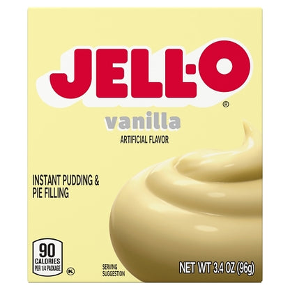 JELLO Vanilla Instant Vanilla Flavored Instant Pudding Mix, 24 x 3.4 oz Case - DOT product image 2