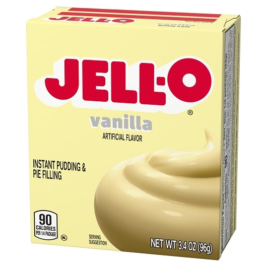JELLO Vanilla Instant Vanilla Flavored Instant Pudding Mix, 24 x 3.4 oz Case - DOT product image 4