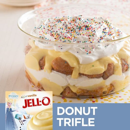 JELLO Vanilla Instant Vanilla Flavored Instant Pudding Mix, 24 x 3.4 oz Case - DOT product image 3