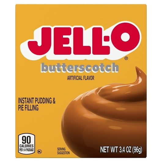 JELLO Butterscotch Instant Butterscotch Flavored Instant Pudding Mix, 24 x 3.4 oz Case - DOT product image 2