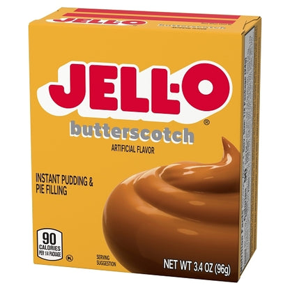 JELLO Butterscotch Instant Butterscotch Flavored Instant Pudding Mix, 24 x 3.4 oz Case - DOT product image 3