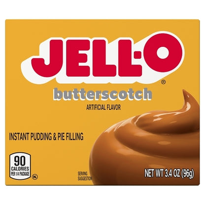 JELLO Butterscotch Instant Butterscotch Flavored Instant Pudding Mix, 24 x 3.4 oz Case - DOT product image 4