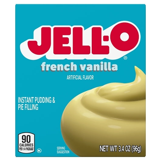 JELLO Instant French Vanilla Flavored Instant Pudding Mix, 24 x 96 GR Case - DOT product image 2