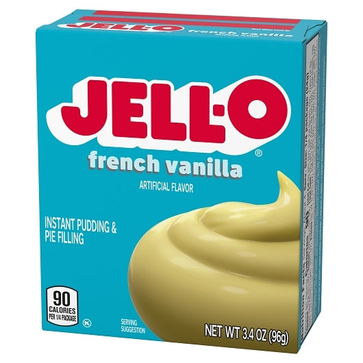 JELLO Instant French Vanilla Flavored Instant Pudding Mix, 24 x 96 GR Case - DOT product image 4