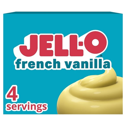 JELLO Instant French Vanilla Flavored Instant Pudding Mix, 24 x 96 GR Case - GS1 mobile-ready hero image