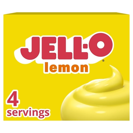 JELLO Instant Lemon Flavored Instant Pudding Mix, 24 x 3.4 oz Case - GS1 mobile-ready hero image