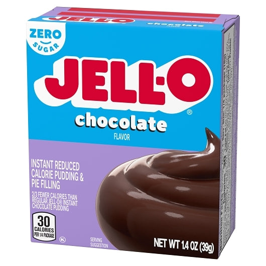 Jell-O Sugar Free Far Free Chocolate Flavored Instant Pudding Mix, 24 x 39 GR Case - DOT product image 4