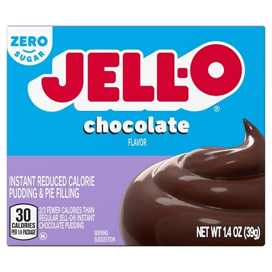 Jell-O Sugar Free Far Free Chocolate Flavored Instant Pudding Mix, 24 x 39 GR Case - DOT product image 5