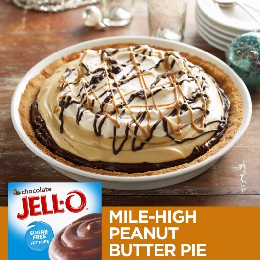 Jell-O Sugar Free Far Free Chocolate Flavored Instant Pudding Mix, 24 x 39 GR Case - DOT product image 3