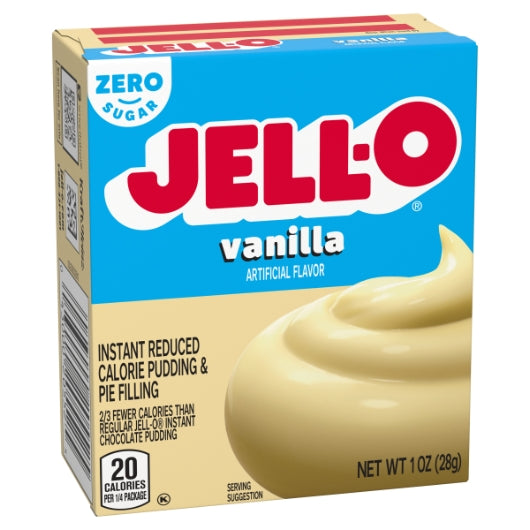 JELLO Vanilla Instant Sugar Free Fat Free Vanilla Flavored Instant Pudding Mix, 24 x 1 oz Case - DOT product image 4